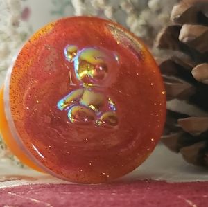 Orange Bear 3D Phone Grip